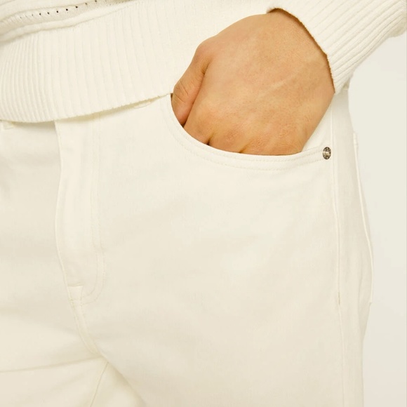 Cropped Straight Jeans - Brand New - NEVER WORN - Ivory - Picture 3 of 5